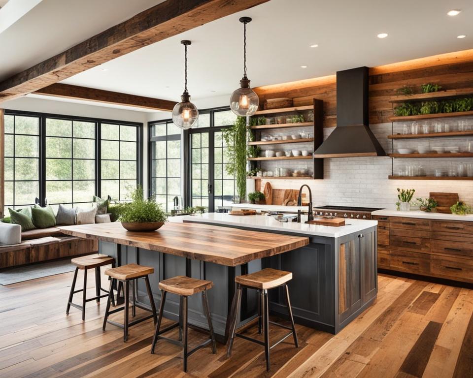 Reclaimed wood kitchen