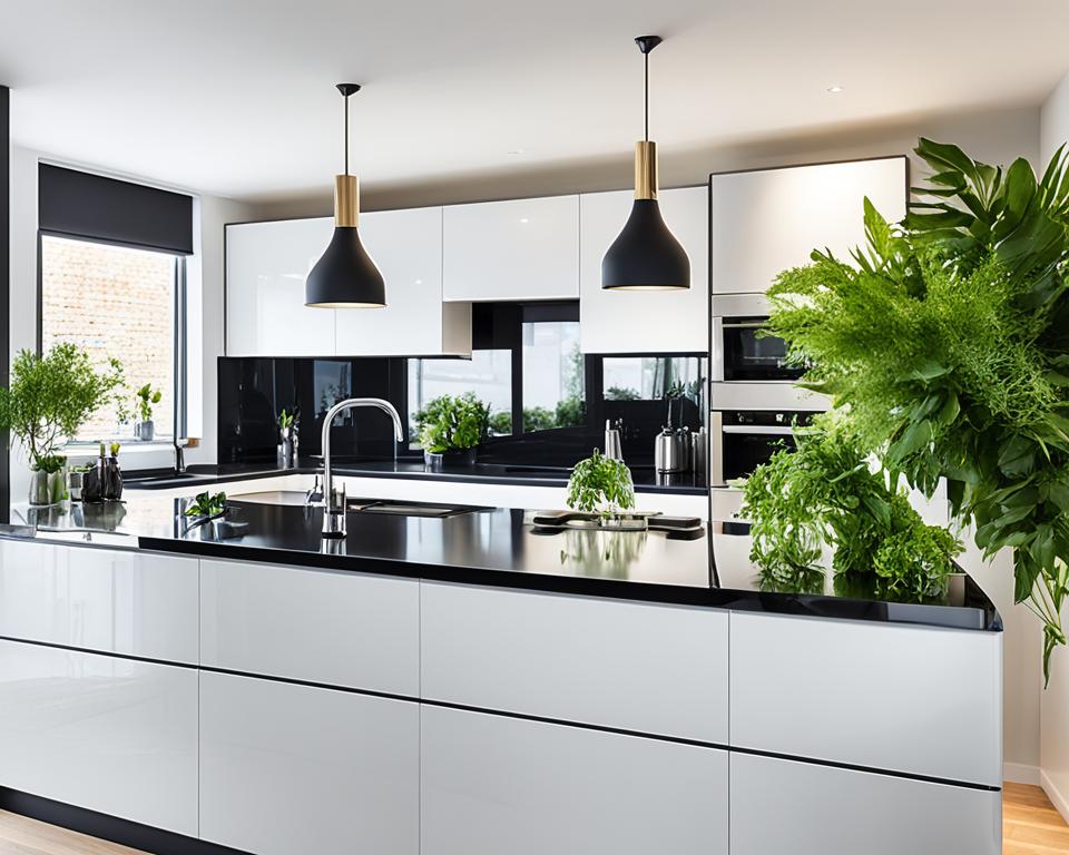 black worktops