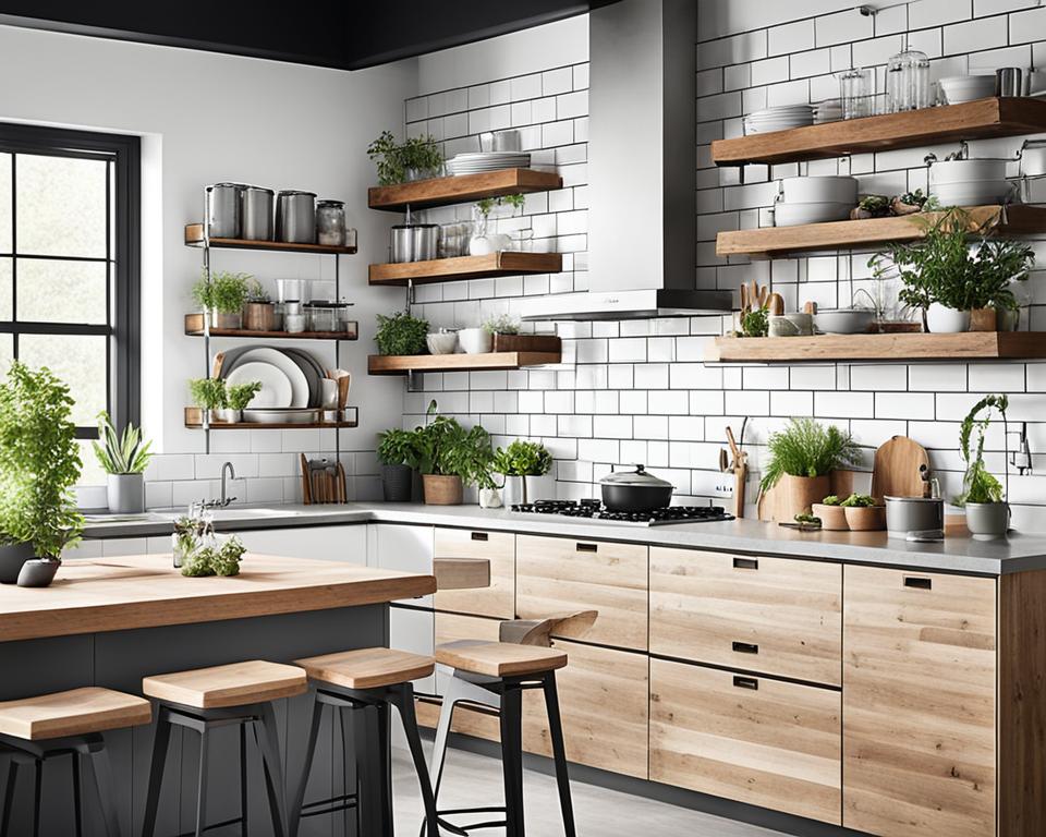 industrial and scandinavian design elements