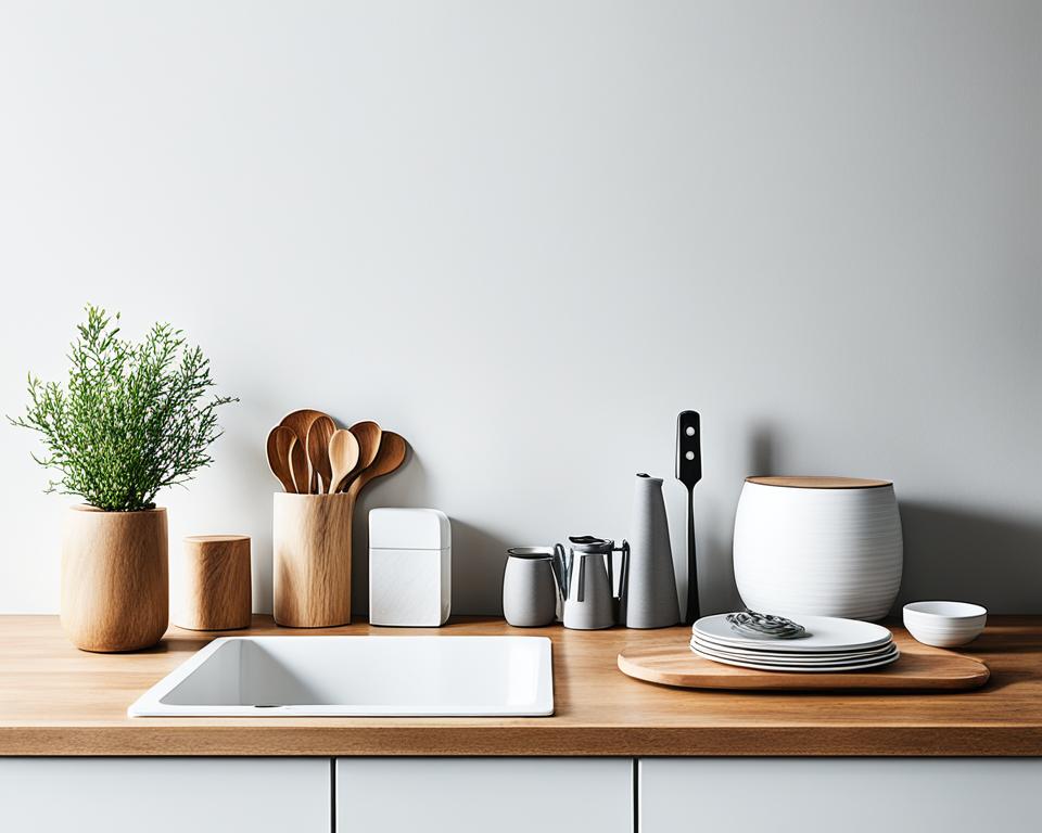 modern kitchen counter decorations