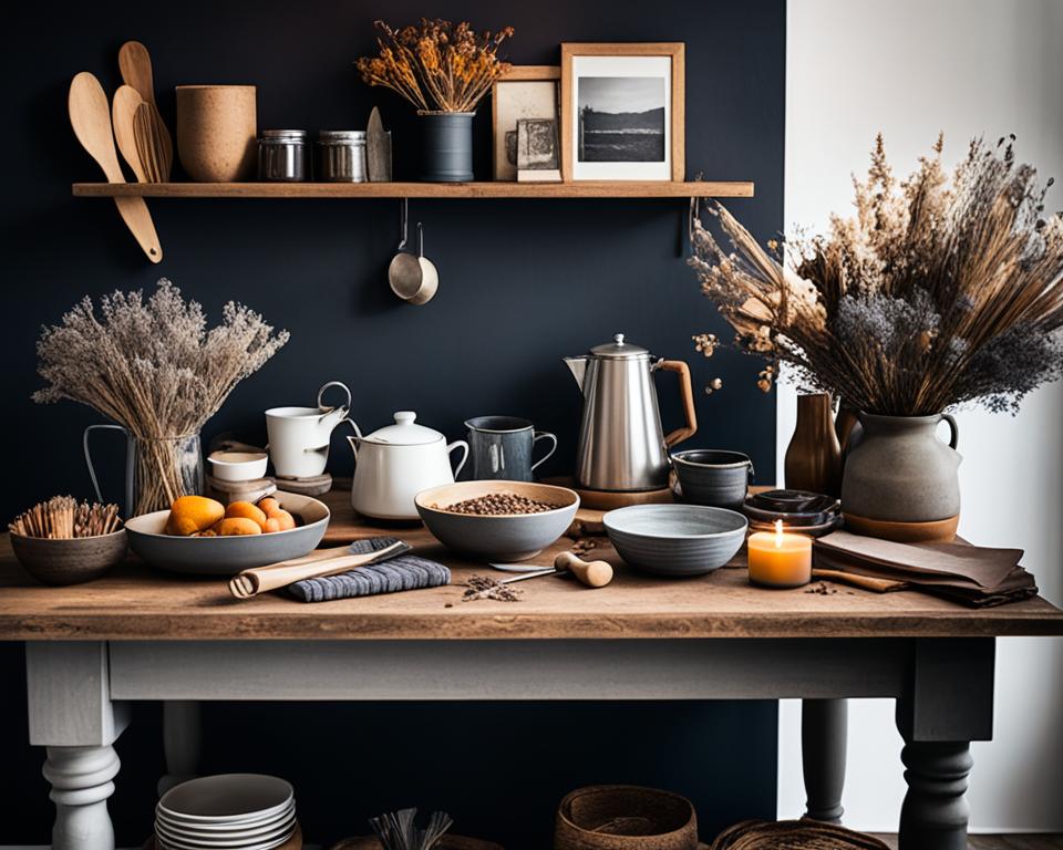 rustic chic kitchen