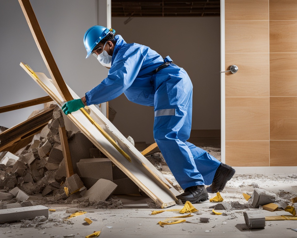 bathroom demolition safety