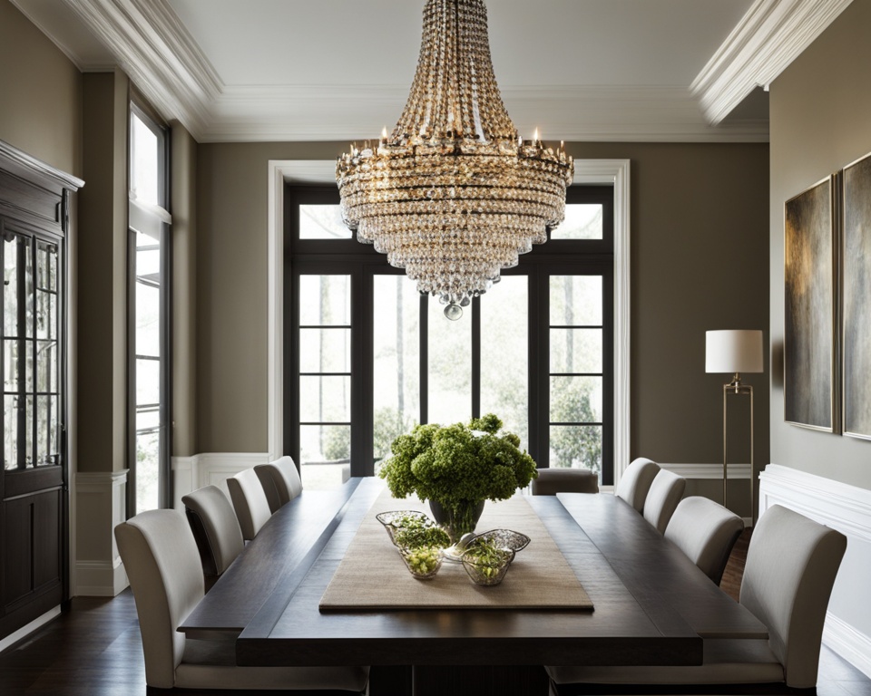 dining room chandelier size