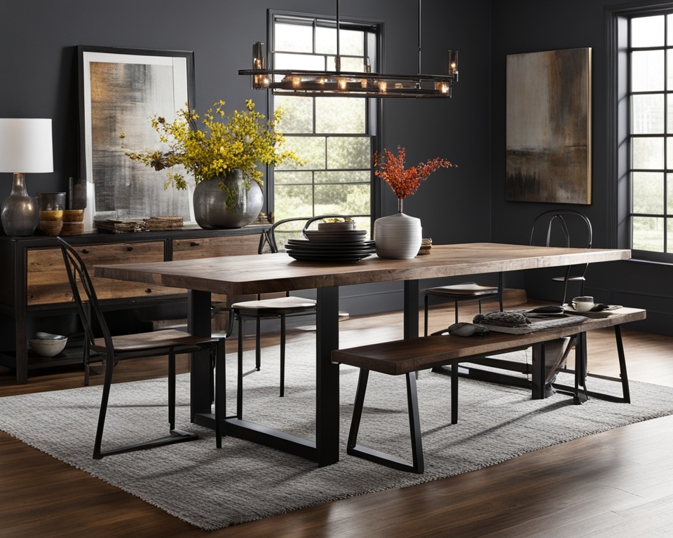 industrial dining room tables