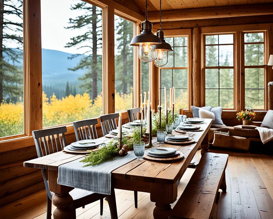 rustic dining room tables