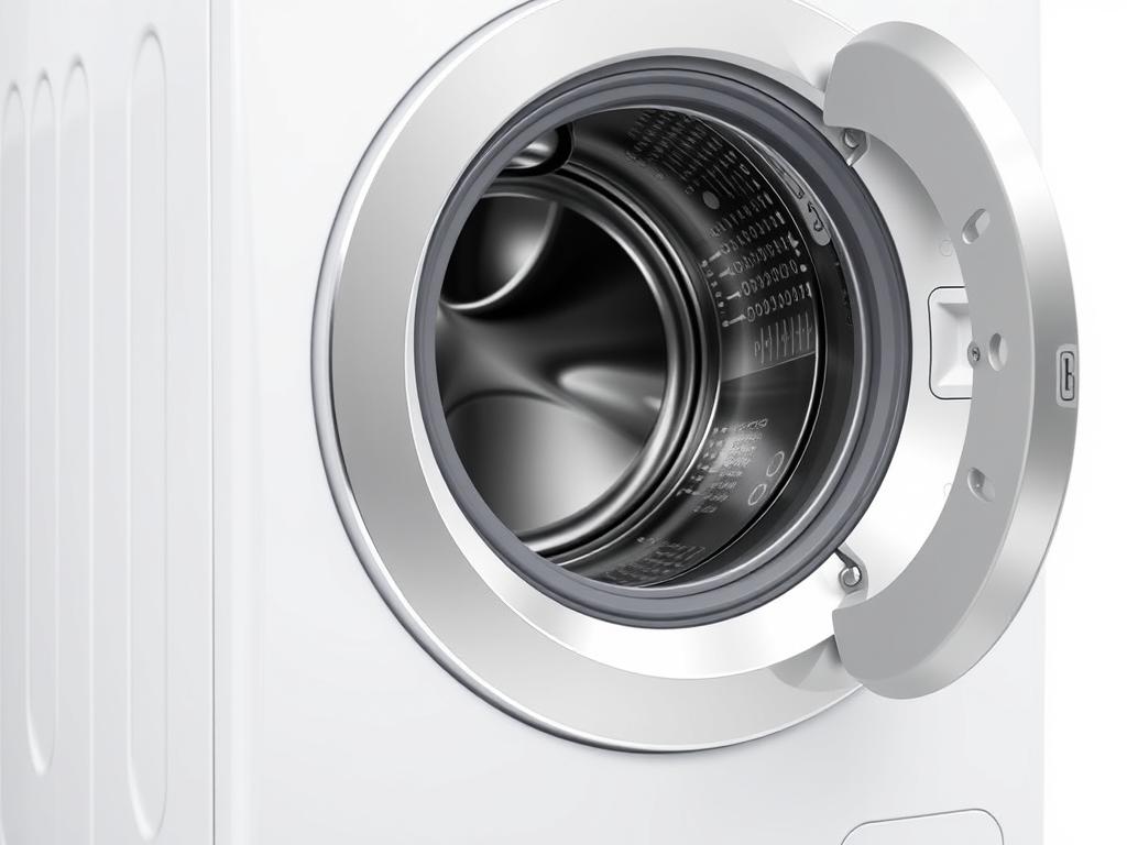 Electrolux ELFW7637AT front-load washing machine with the door open showing the stainless steel drum