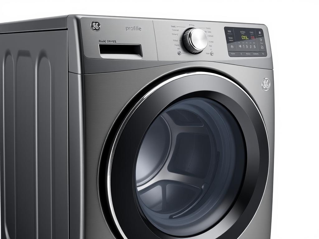 GE Profile PFQ97HSPVDS washer-dryer combo unit in carbon graphite finish GE Profile PFQ97HSPVDS washer-dryer combo unit in carbon graphite finish